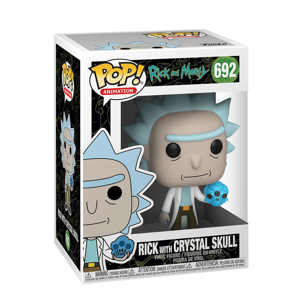 Ігрова фігурка Funko Pop! серії Funko Рік і Морті: Рік з кришталевим черепом, від 3 років (45438)